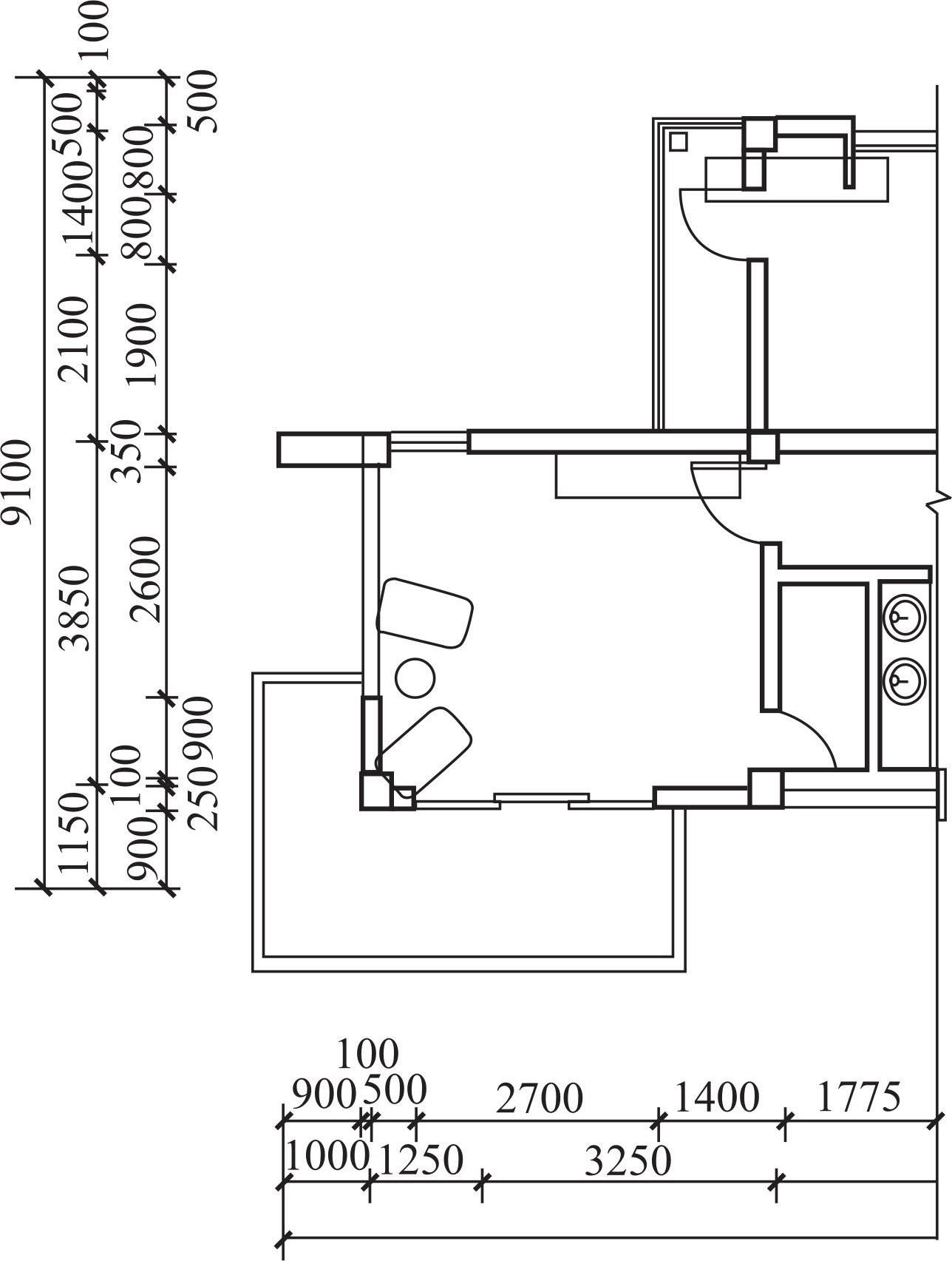 ⑤标注出建筑物及其各部分的平面尺寸和标高.