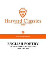 百年哈佛经典第42卷：英文诗集·卷III 从丁尼生到惠特曼（英文原版）